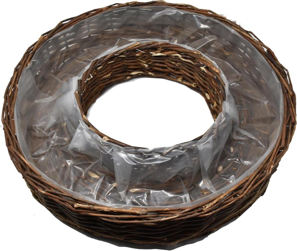 Korb -Circle- Rattan 10x50cm braun