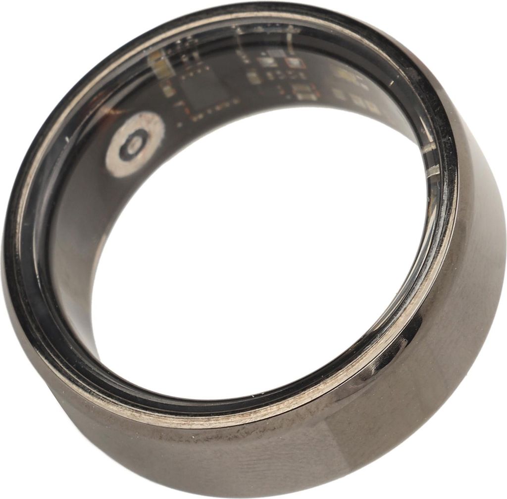 Smart Ring Health Tracker Schrittzählung Schlafqualitätsüberwachung IP68 Wasserdicht mit Ladehülle für Android IOS Schwarz Größe 8