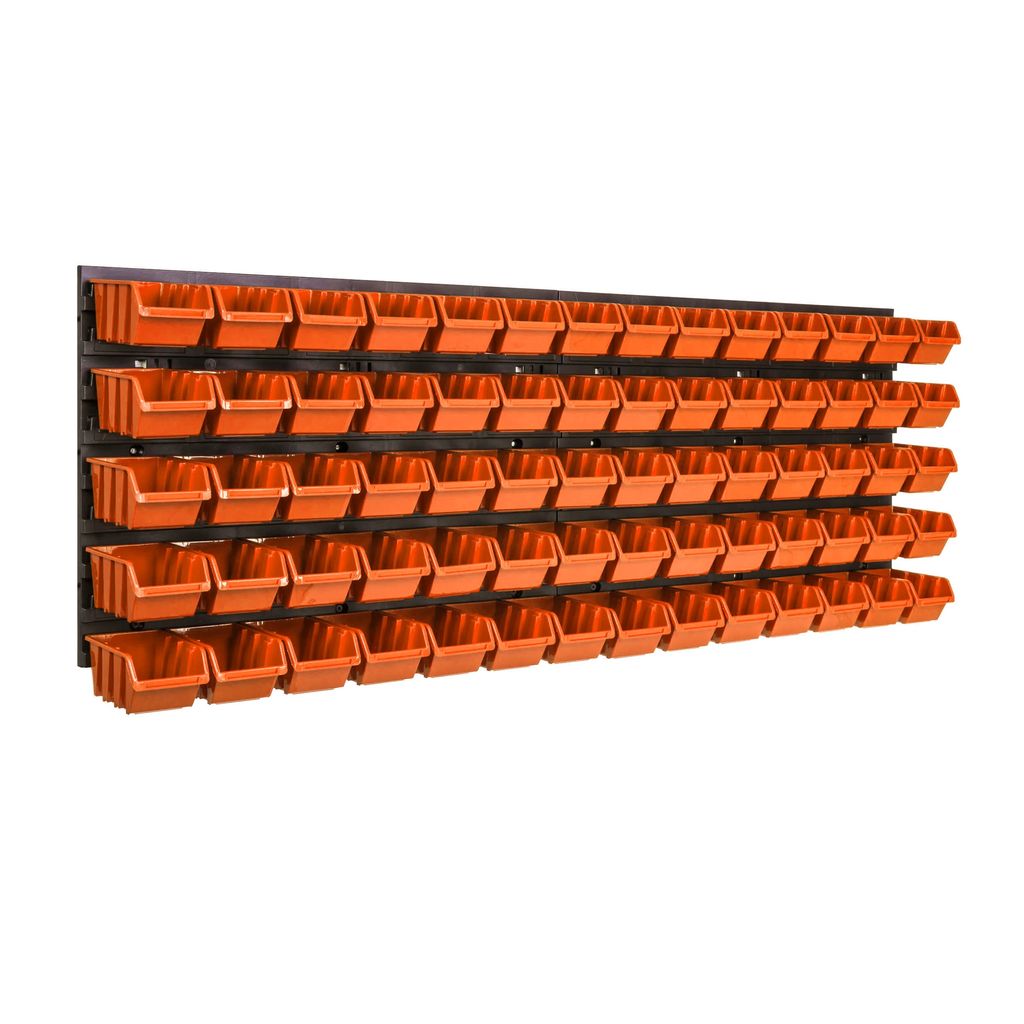 70 stck. Box Lagersystem Wandregal 115 x 39cm Stapelboxen Produktbild 