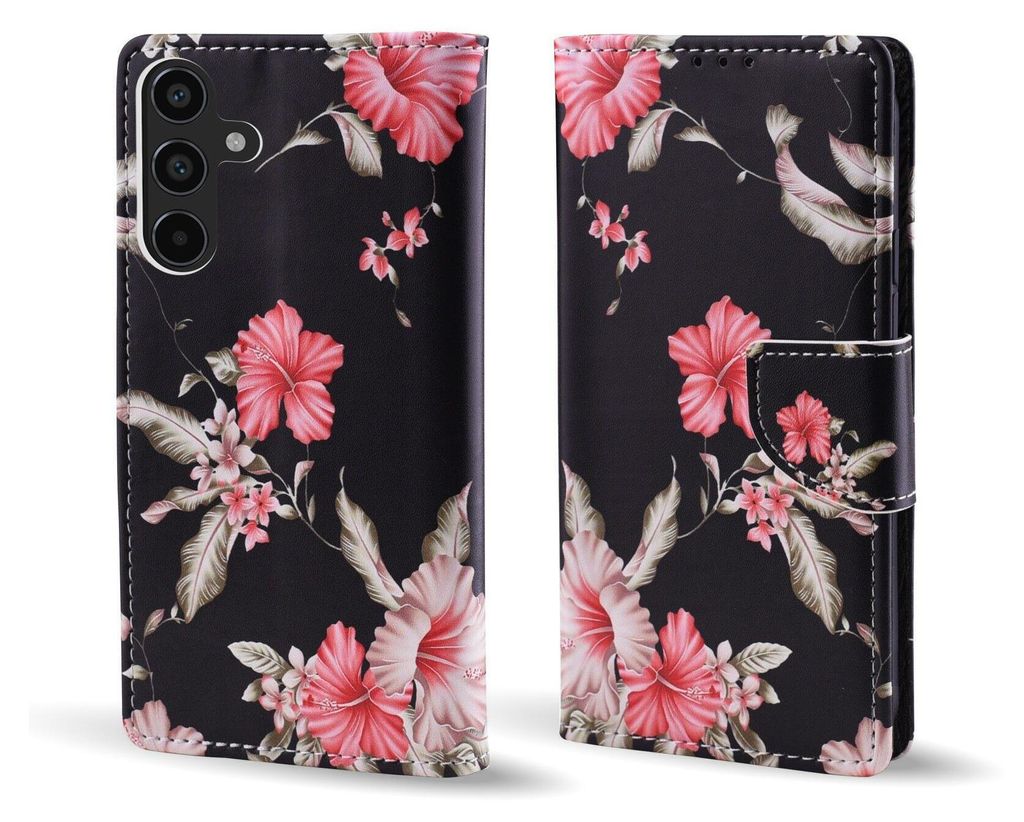 A product image showing a floral-patterned phone case.