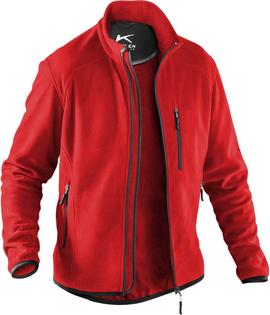 KÜBLER Fleecejacke mittelrot 3XL