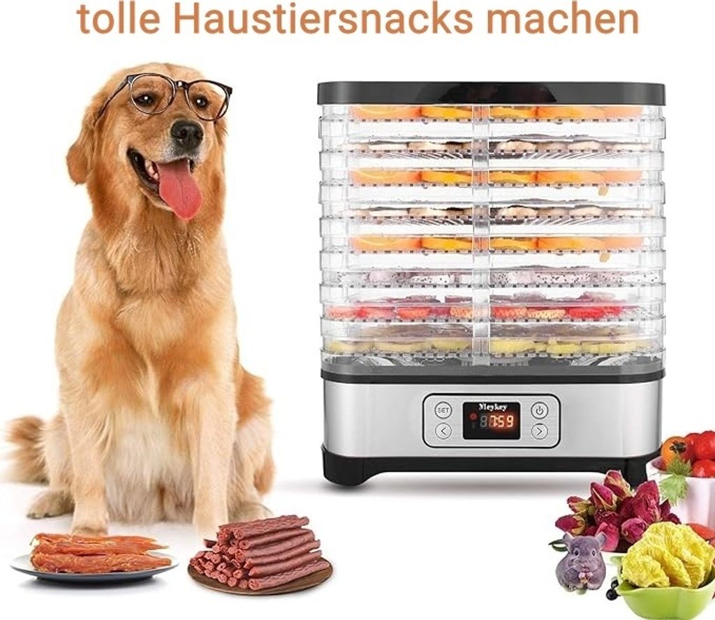 Tooluck 400W Edelstahl Dörrgerät mit 8 Ebenen, Produktbild 12