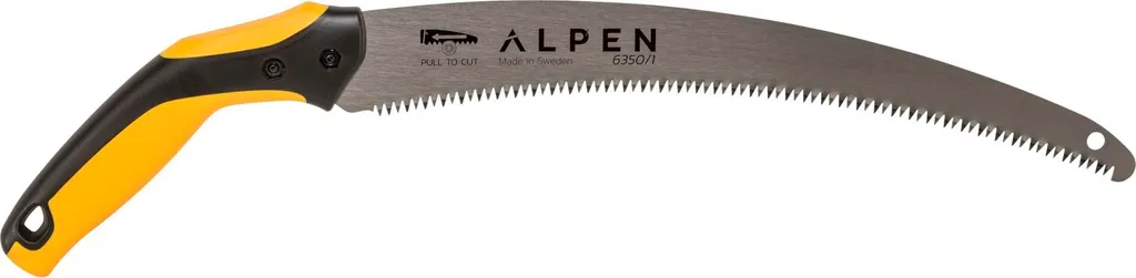 Scie de taille Alpen BERNINA 6350 : Lame en acier trempé et manche grip