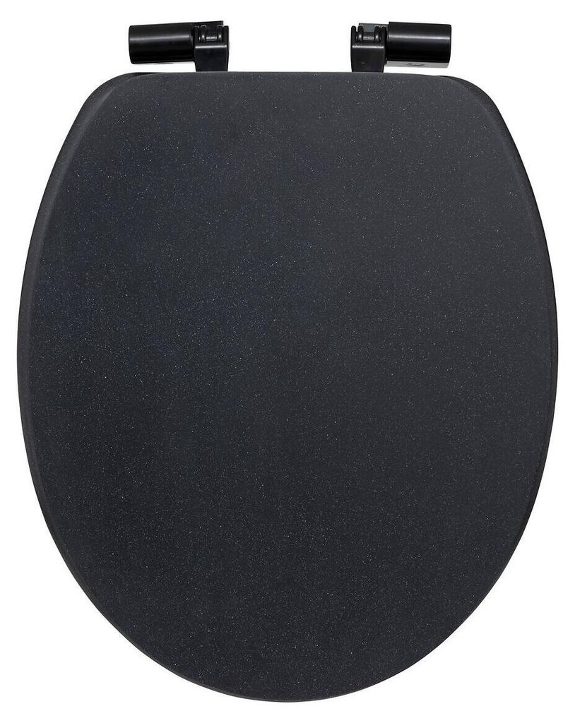 Leise schließender Toilettensitz ONYX, 37,5 x 49,9 x 5,2 cm Produktbild 