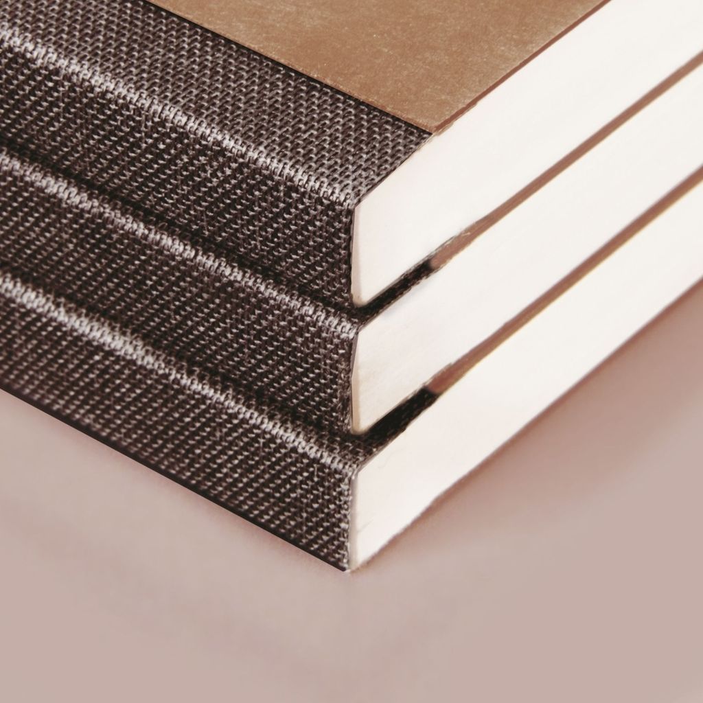 Kladde Fact!plus A4 gedottet 96 Blatt 90g/qm Karton-Einband flexibel braun Packung mit 3 Stück