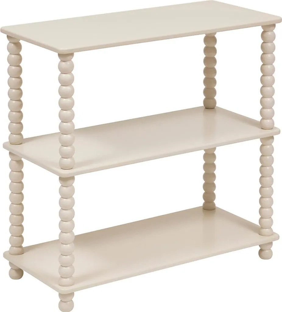 Table murale 75 cm Mico ivoire en bois MDF - Bureau suspendu design minimal