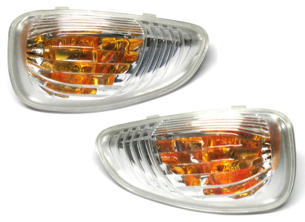 Renault Master 2010 - Gelbe Blinker mit weißer Glühbirne im Spiegel, links + rechts, 2 Stück, Set