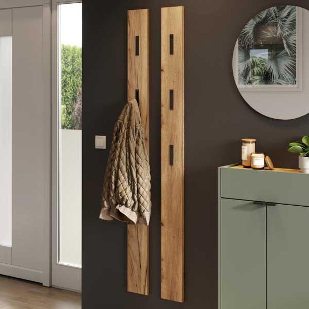 Wandgarderobe Amika 3 Haken - Eiche Nachbildung