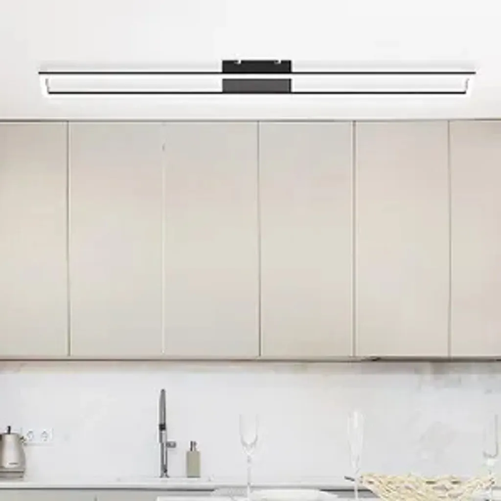 Plafonnier LED Rectangulaire 40W Noir Dimmable avec Télécommande Pro - 5