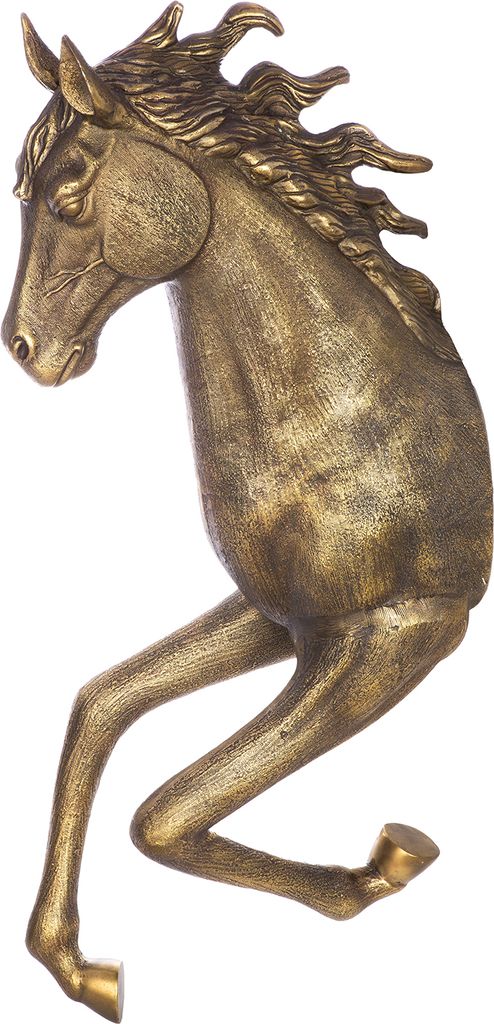 Gilde Wandobjekt, Pferd, "Dreamy", Aluminium, bronzefarben, VE 1, L. 47 cm, B. 36 cm, H. 103 cm Höhe: 103.00 cm Breite: 36.00 cm Tiefe: 47.00cm 57995