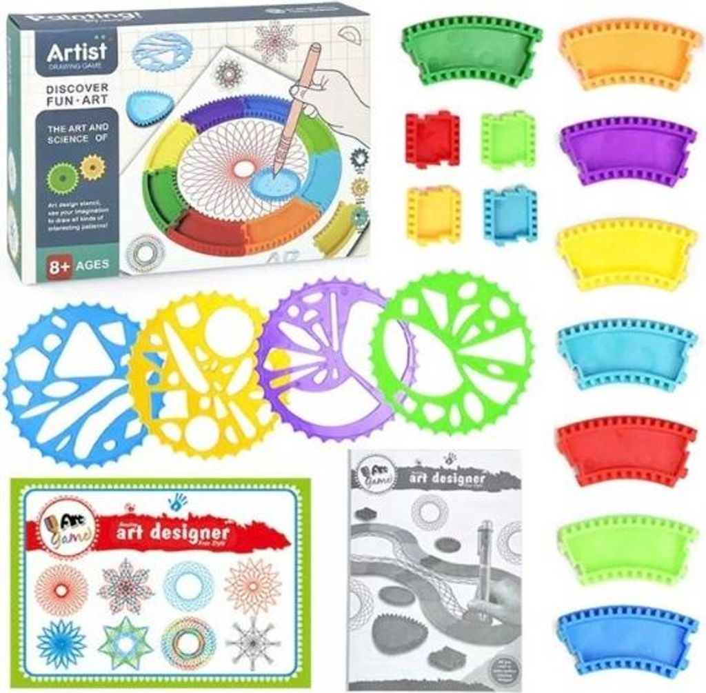 Spirograph-Zeichnungsset Für Kinder, Kreativer, Bildungsspass
