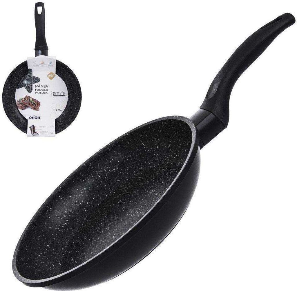 ORION Bratpfanne mit GRANITBESCHICHTUNG 24 cm GRANDE für Gasherd Induktion