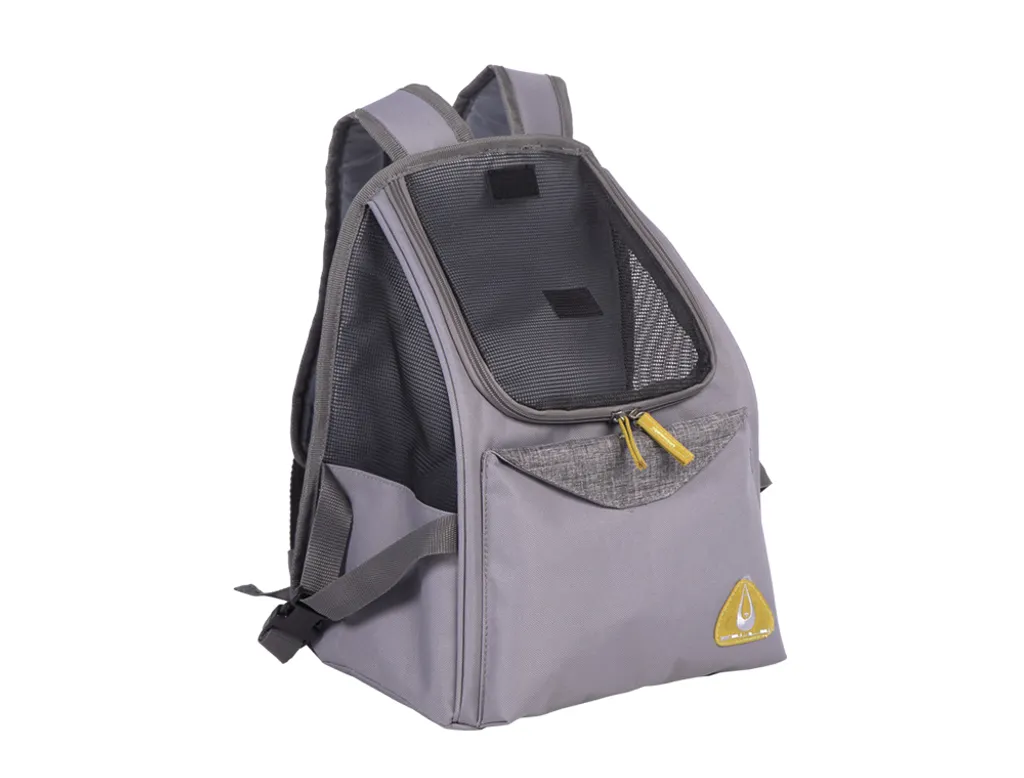 Trasportino Frontale Nobby PAROS 30x22x37 cm | Grigio in Microfibra