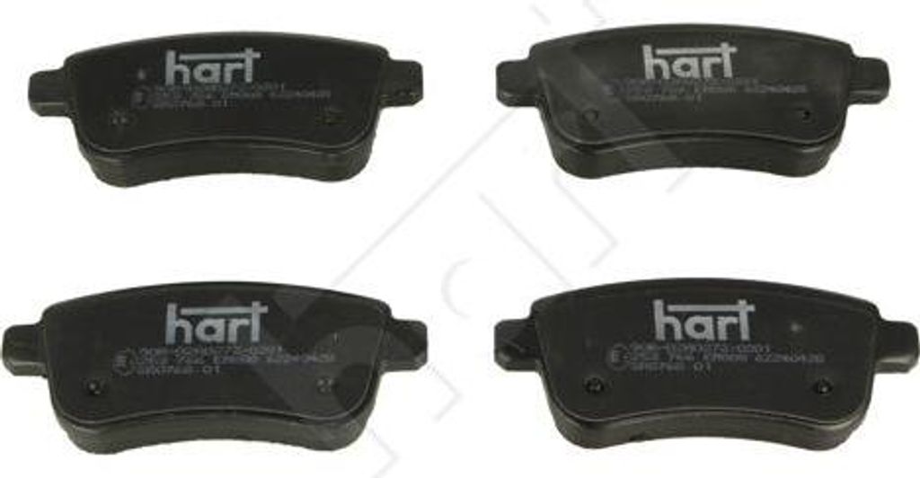 HART 253 766 Bremsbelagsatz, Scheibenbremse OE 440603734R kompatibel mit Arkana, Captur, Clio, Fluence, Scenic, Megane, Zoe