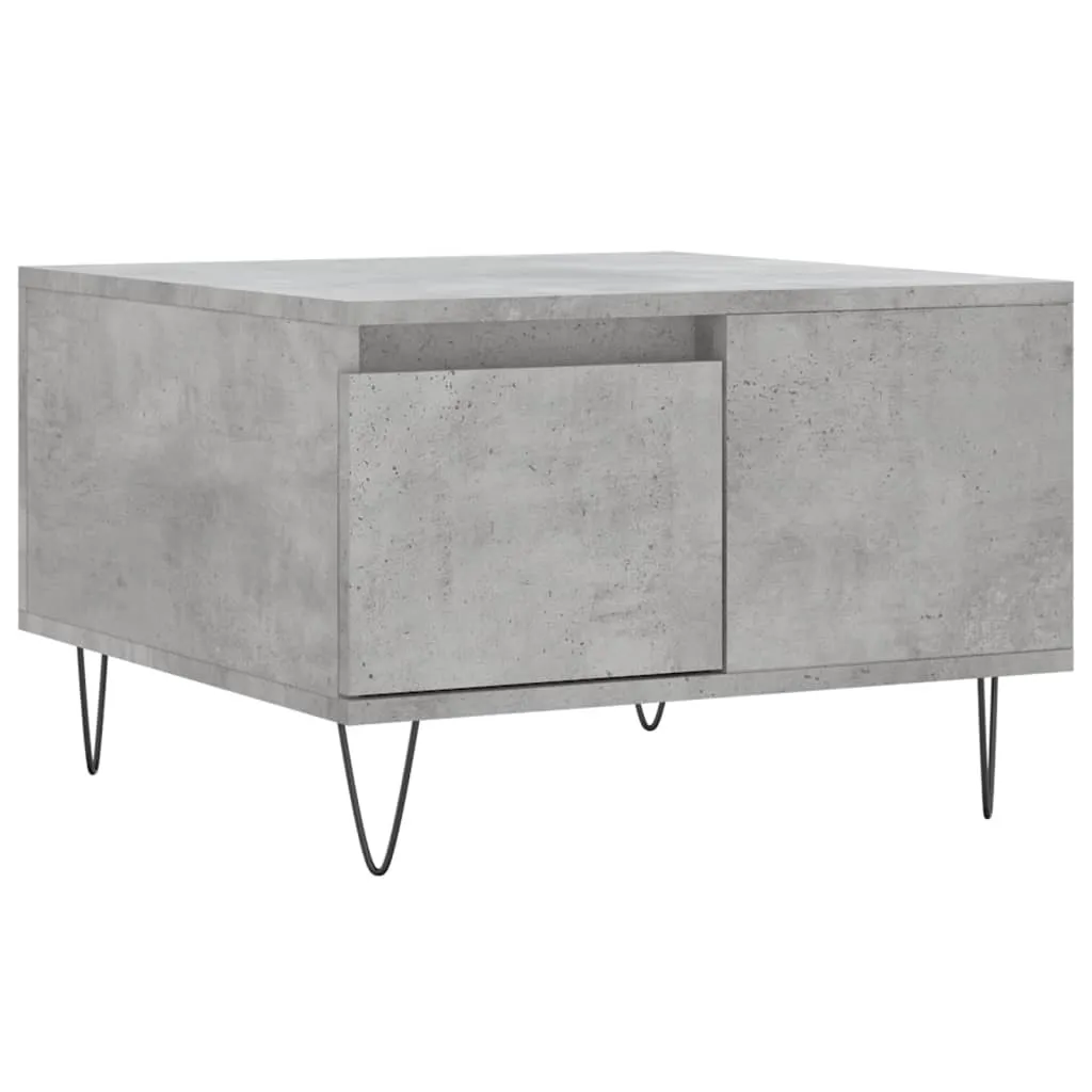 SYFAX™ Tavolino Salotto Grigio Cemento 55x55 - Design Moderno Industriale