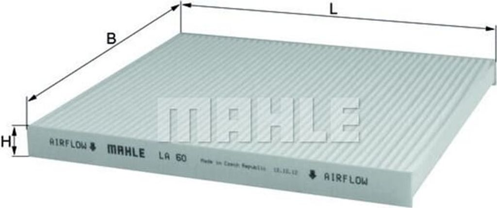 MAHLE Innenraumfilter LA 60 Pollenfilter für VW POLO (9N)