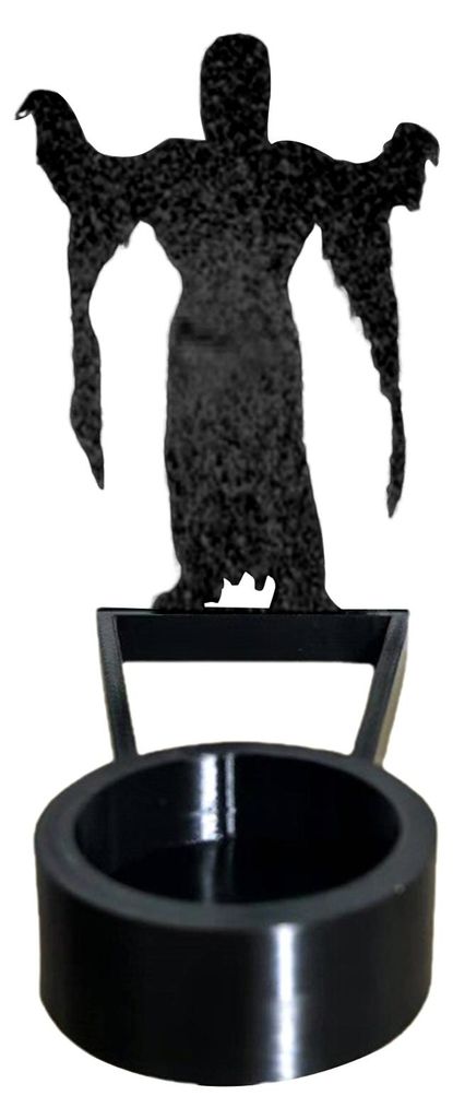 Halloween-Schattenkerzenhalter, gruseliger Sensenmann, Kürbis, Fledermaus, Hexe, Geist, Schatten-Teelichthalter, Kerzenständer, Tischdekoration