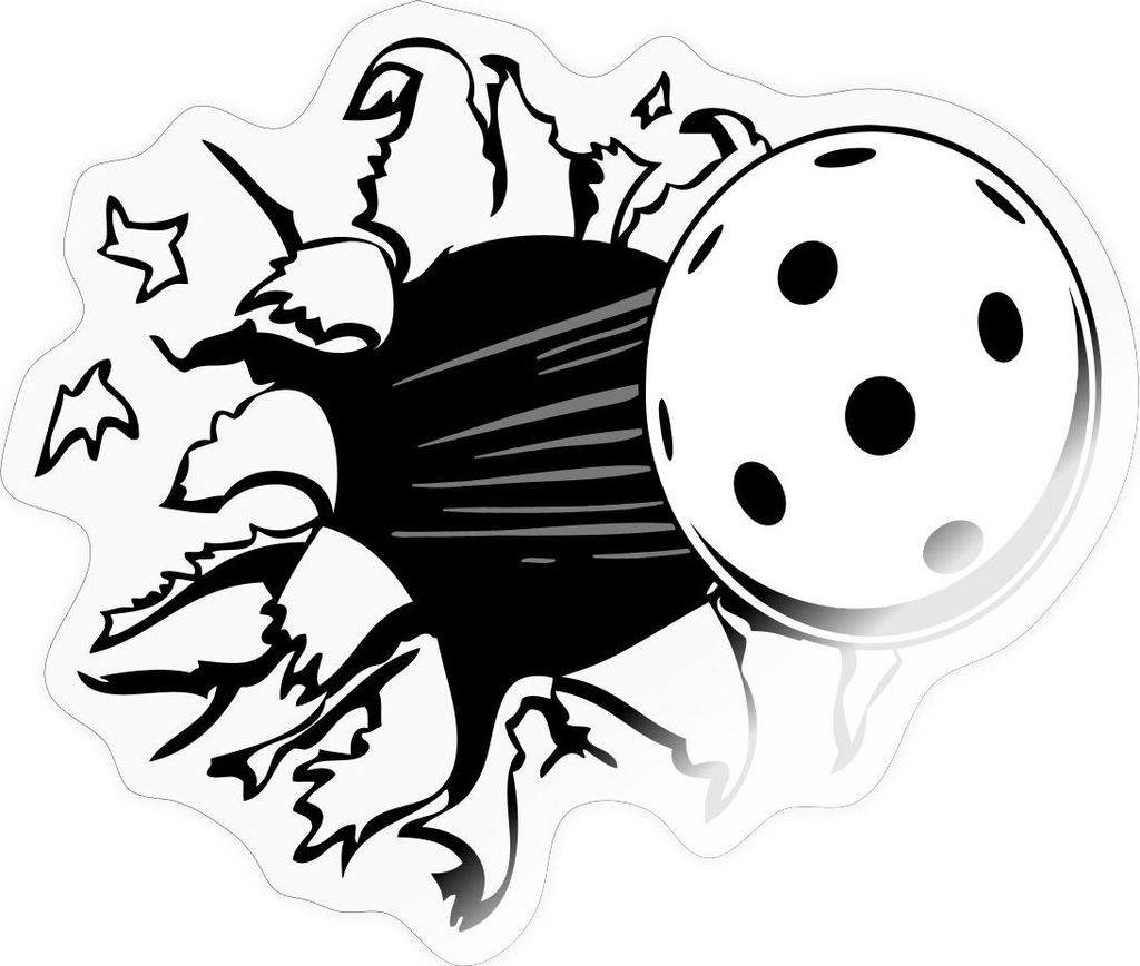 Spreadshirt Eine Floorballspieler Grafik Für Unihockey Fans Sticker Aufkleber, 10 x 10 cm, Transparent glänzend