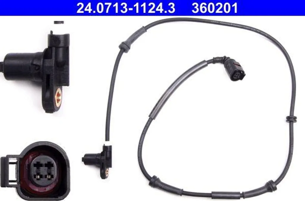 Capteur ABS de roue arrière ATE compatible Ford Galaxy et VW Sharan OE