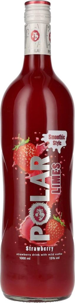 Polar Limes Strawberry Smoothie Style 15% Vol. 1l Produktbild 