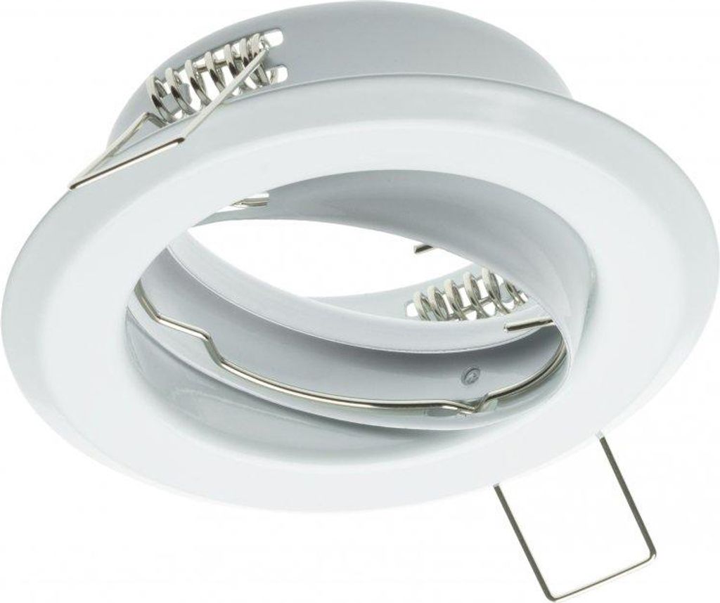 LED Einbaurahmen Einbaustrahler Einbauring Rahmen schwenkbar Rund Ø82mm Weiß