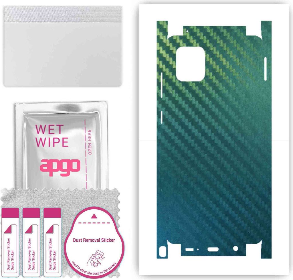 apgo Rückseite + Seiten Schutzfolie, Skin, kompatibel mit Samsung Galaxy Note 10 Lite, Hinten Displayschutzfolie aus Vinylfolie, kratzfest, einfac...