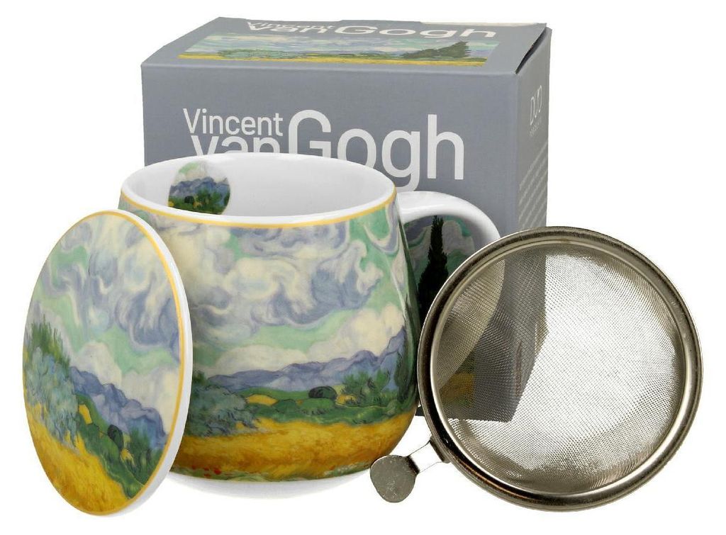 Duo | Tazza in porcellana con colino per il tè - 430 ml - Immagine del prodotto 