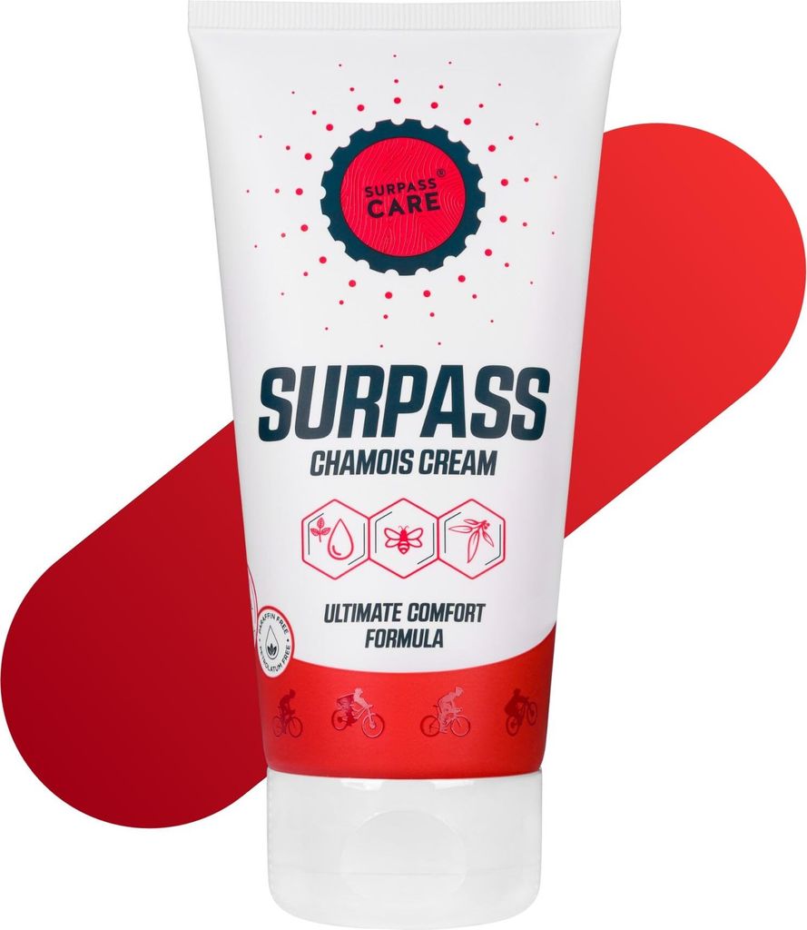 SURPASS Premium Chamois Creme Gesäßcreme Radfahren Produktbild 