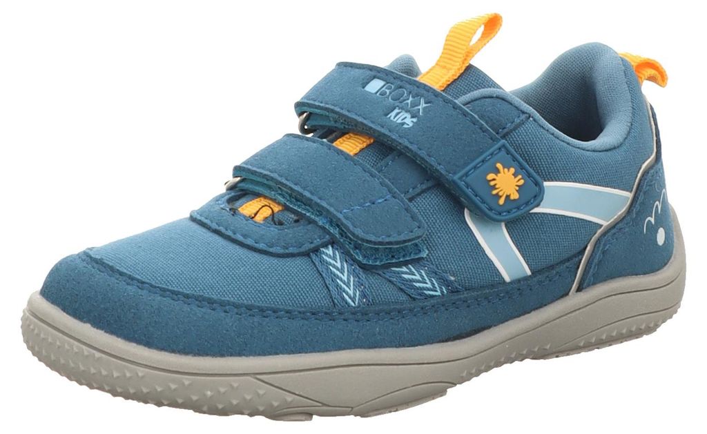 BOXX Kids Kinder-Jungen-Sneaker-Slipper-Klettschuh Blau, Farbe:blau, EU Größe:30