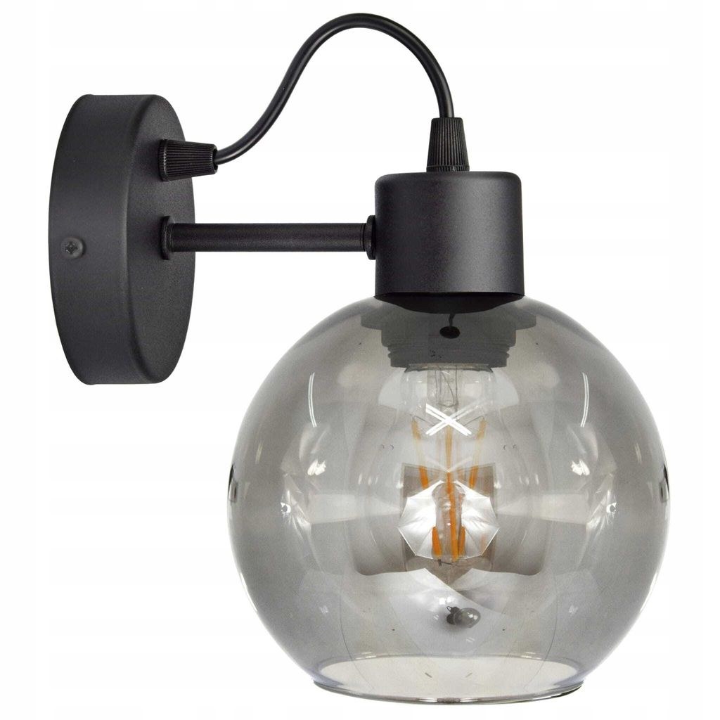 LUXOLAR Wandlampe LED Schwarz E27 60 W - Wandleuchte Innen für Wohnzimmer, Küchen - Wandbeleuchtung, Klassisches Design
