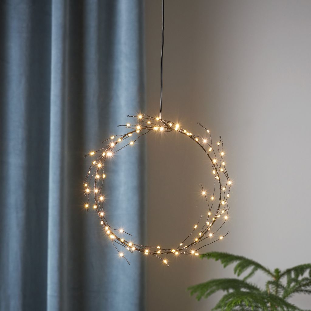 LED Lichtkranz Nike - 95 warmweiße LED - D: 24cm - für Produktbild 