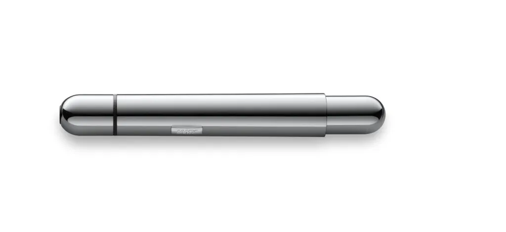 Petit stylo bille rétractable LAMY pico chrome avec pointe fine noire