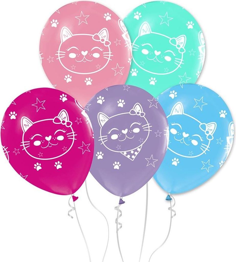 Palloncini Gatti 12" 5pz Godan Immagine del prodotto 