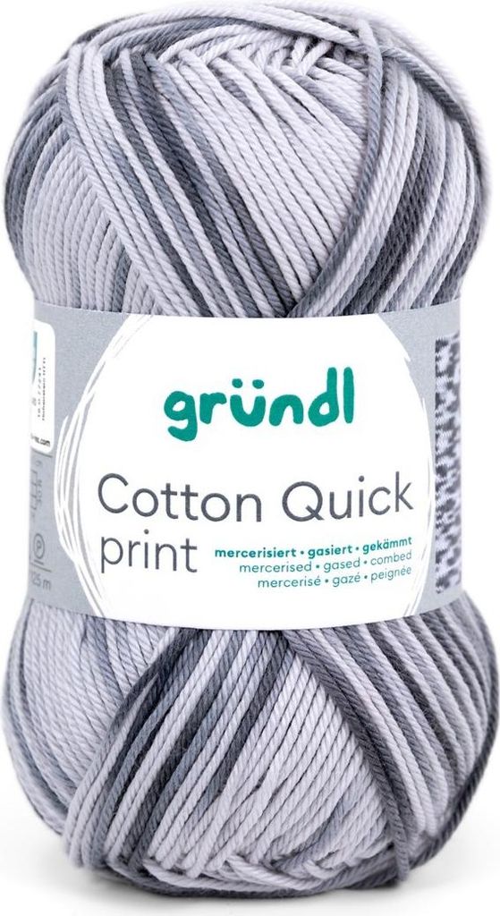 Gründl Baumwolle quick print,50g/125m,100% Baumwolle,Farbverlauf 194