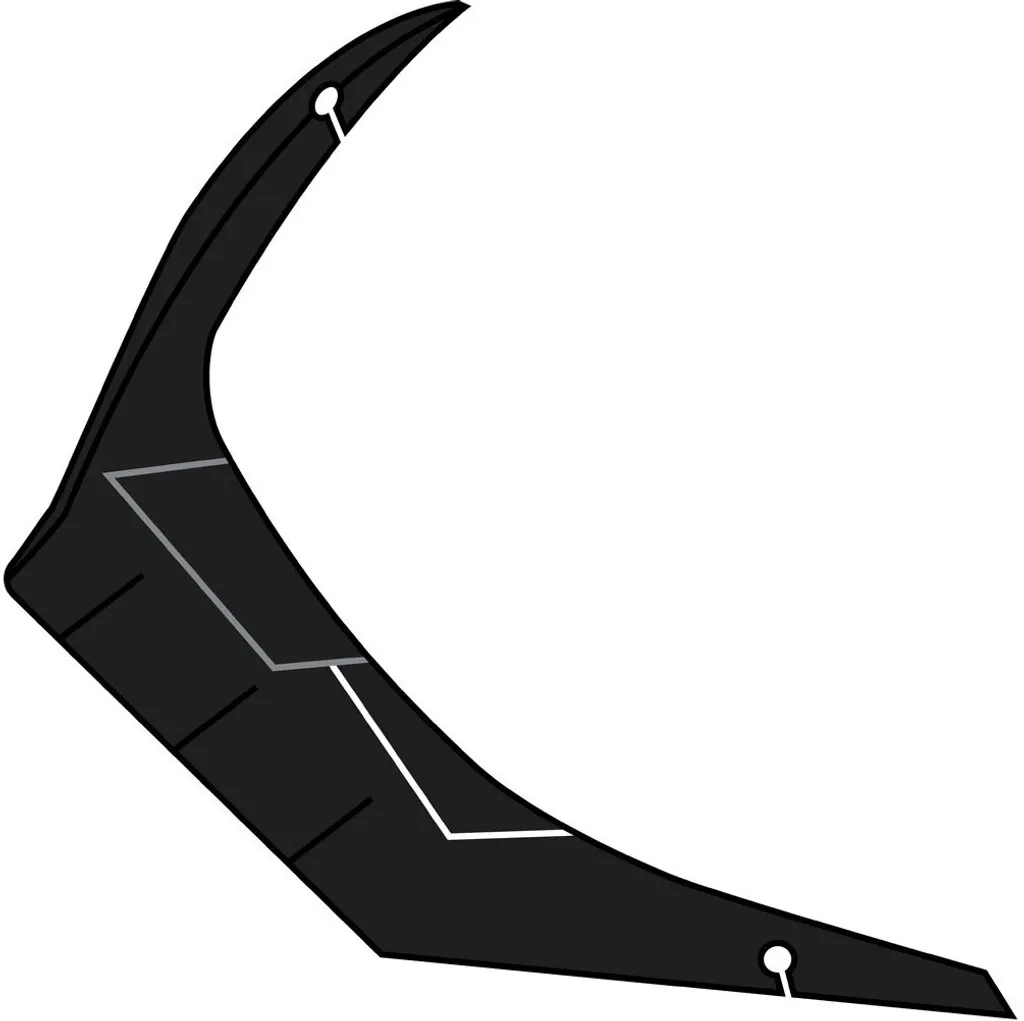 Aileron arrière Airoh GP 550 S Challenge pour casque intégral noir S