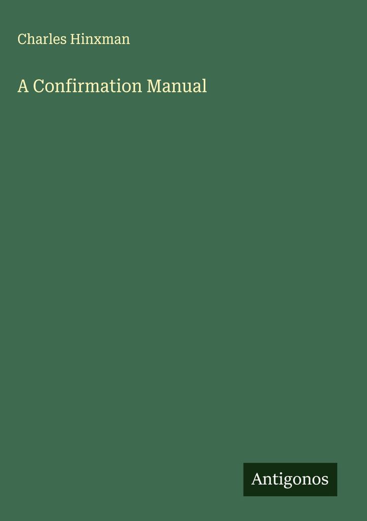 Ein Handbuch zur Konfirmation