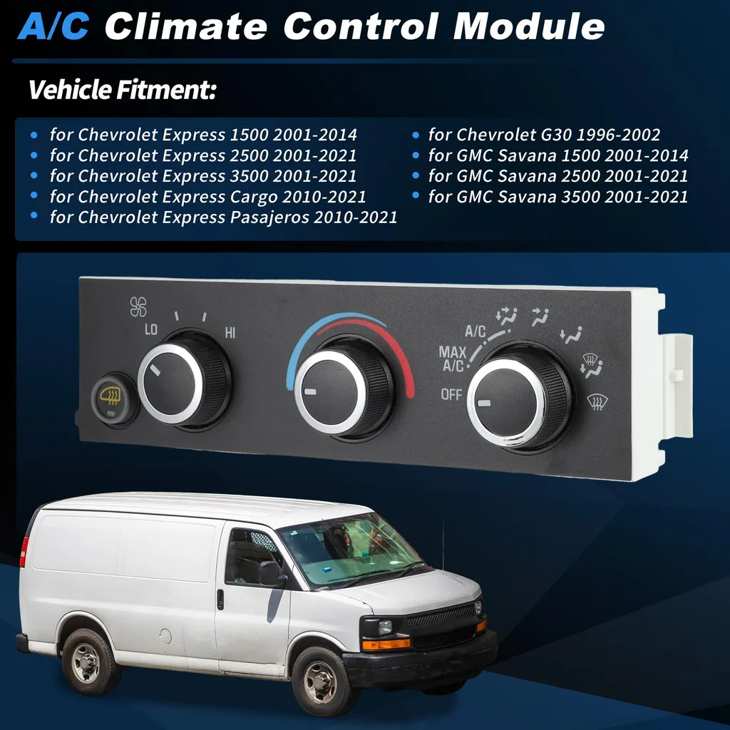 Module de Commande Climatisation 15773677 pour Chevy Express 2001-2014 - 3