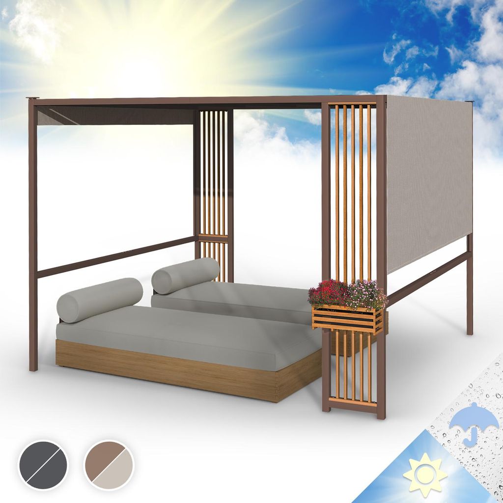 Blumfeldt Tonnelle de Jardin 3x3m en Metal avec Lattes en Image du produit 