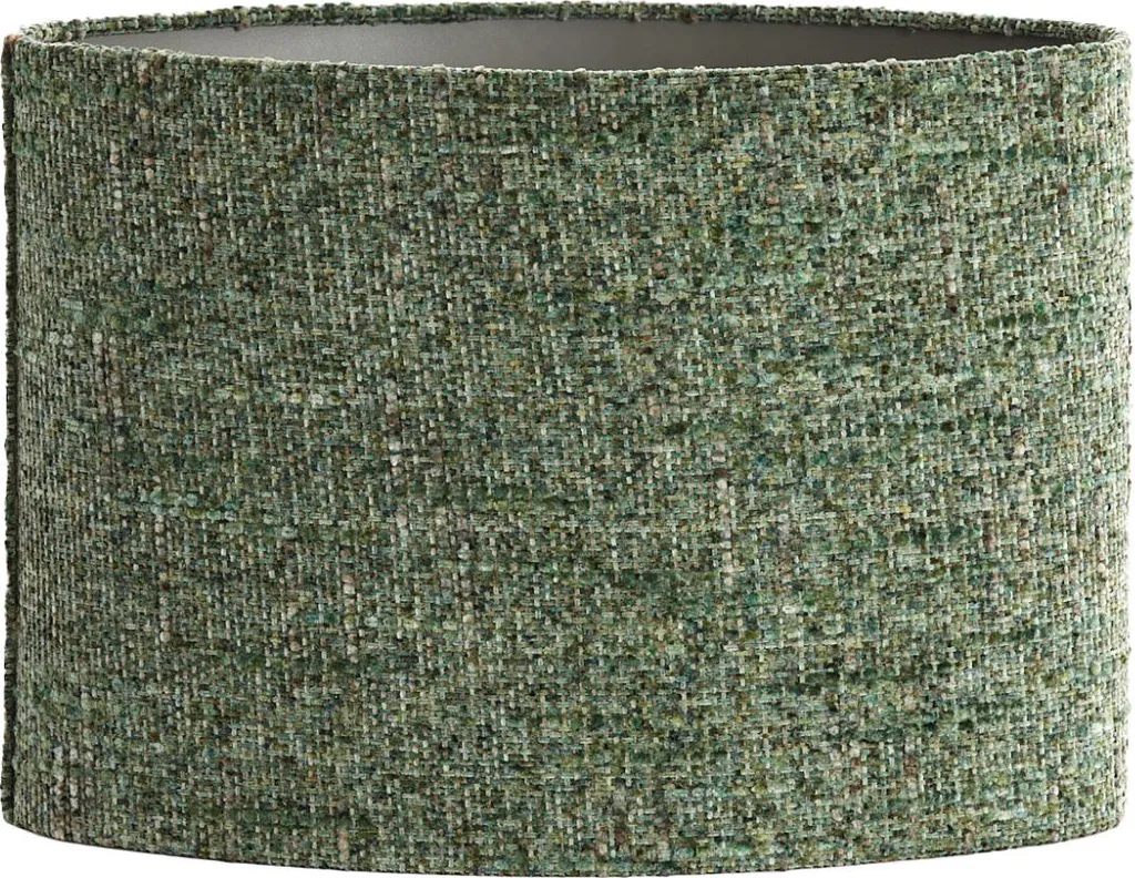 Abat-jour vert E27 Osire pour lampe de salon - Ambiance cosy textile