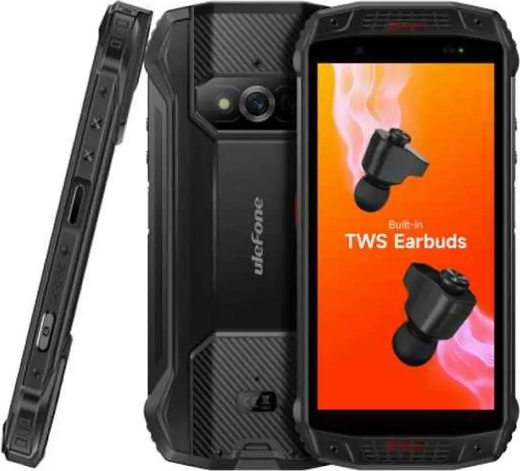 Ulefone Armor 15 Smartphone Robuste 128 Go avec Écouteurs TWS Intégrés
