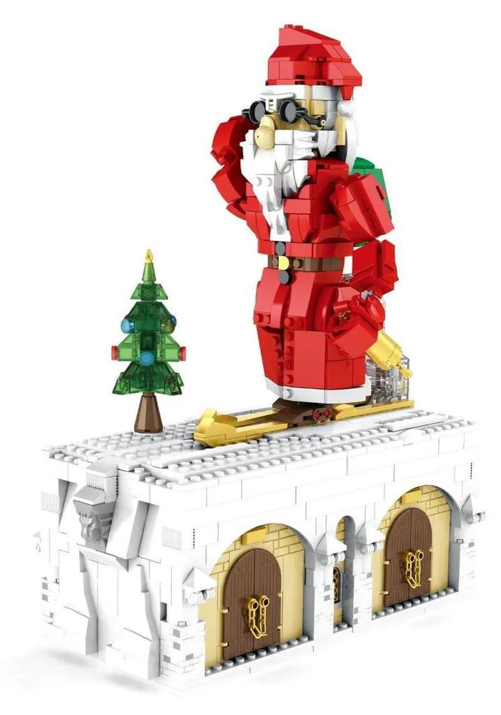 Reobrix 66001 Père Noël Bloc de Construction Figurine de Collection
