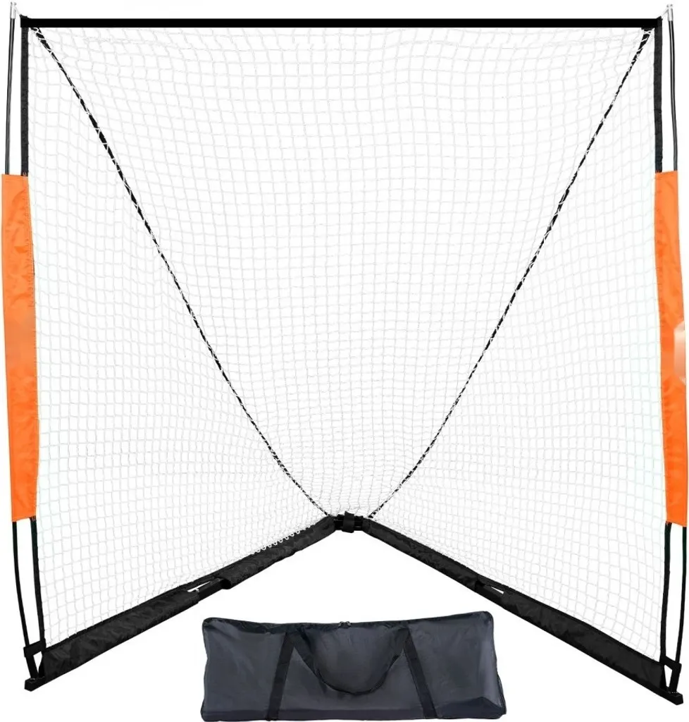 Cage de Lacrosse Portable 183cm avec Armature Souple en Fibre de Verre
