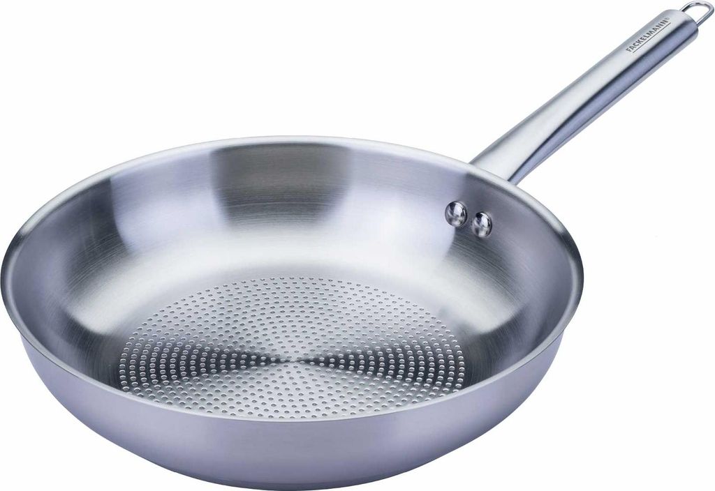 Fackelmann Bratpfanne Ovalgriff Ø 24 cm aus Edelstahl  Produktbild 