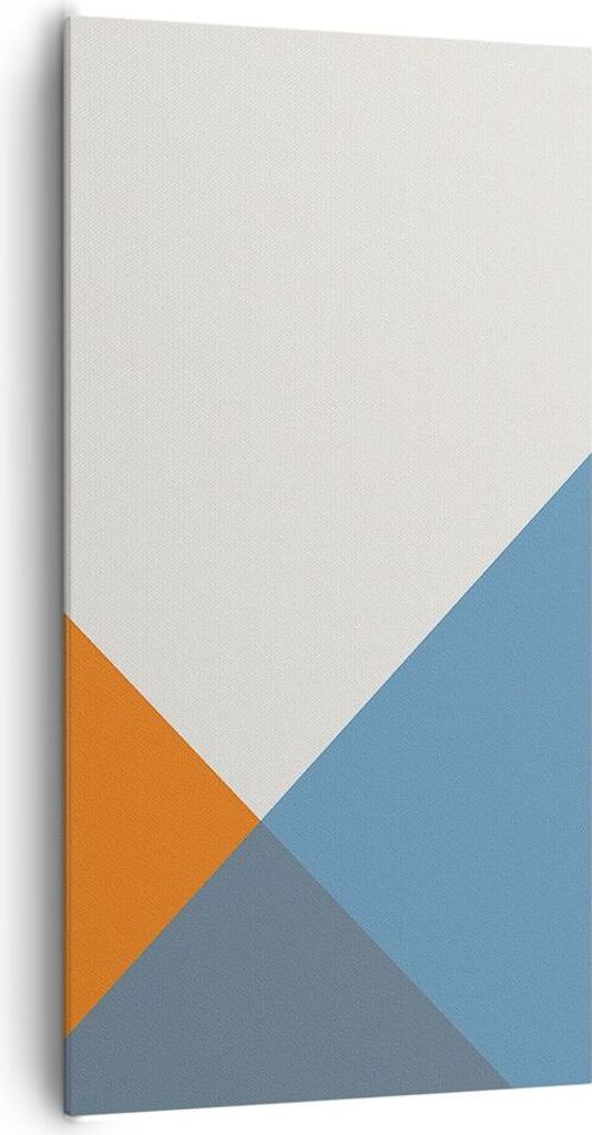 Bild auf Leinwand - Leinwandbild - Einteilig - Vier die Farben Abstraktion - 65x120cm - Wand Bild - Wanddeko - Wandbilder - Leinwanddruck - Bilder ...