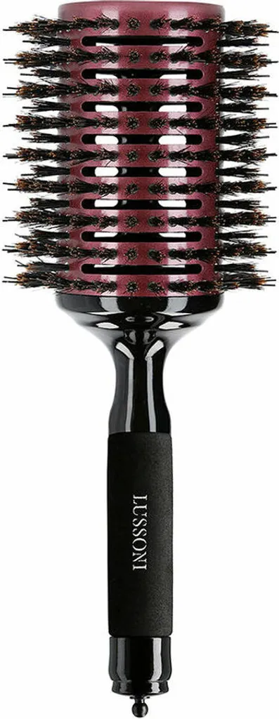 Lussoni Natural Style Cepillo 65 mm - Brosse Ronde en Bois de Hêtre