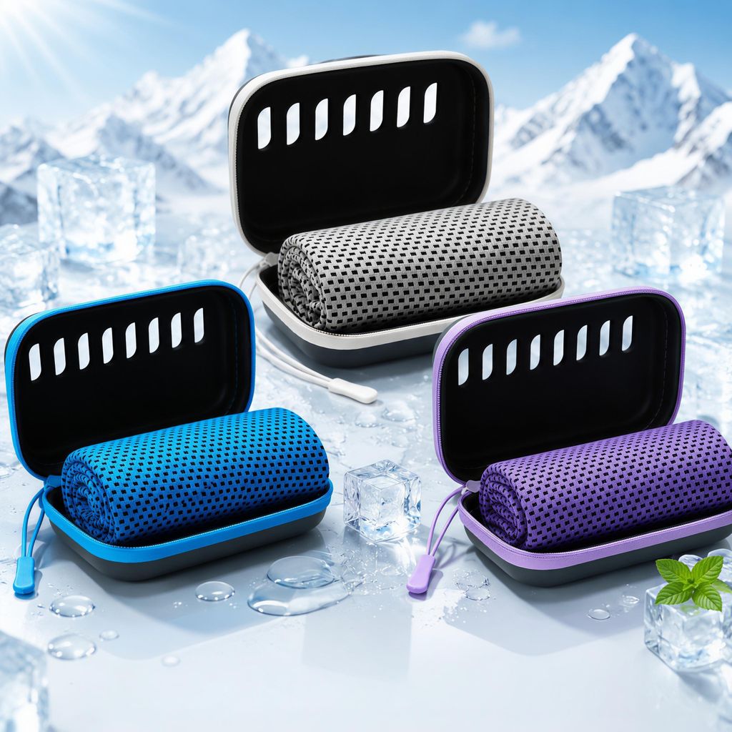 3 Stück Sporthandtuch Cooling Towel, 30 × 100 cm, Produktbild 