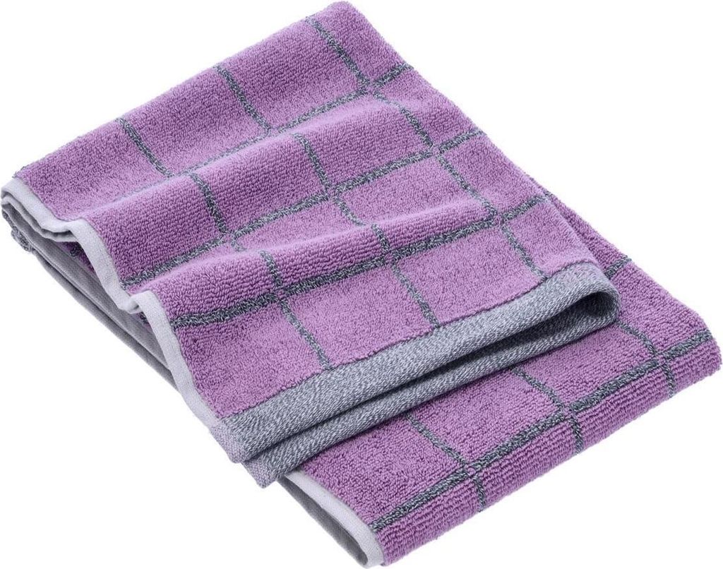 Esprit Handtuch Melange Cube Farbe dark lilac Größe 50x100