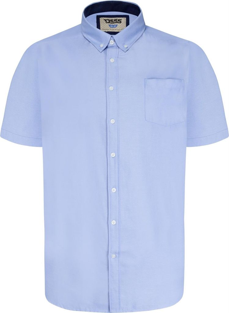 Duke - "D555 James" Hemd für Herren kurzärmlig DC461 (8XL) (Himmelblau)
