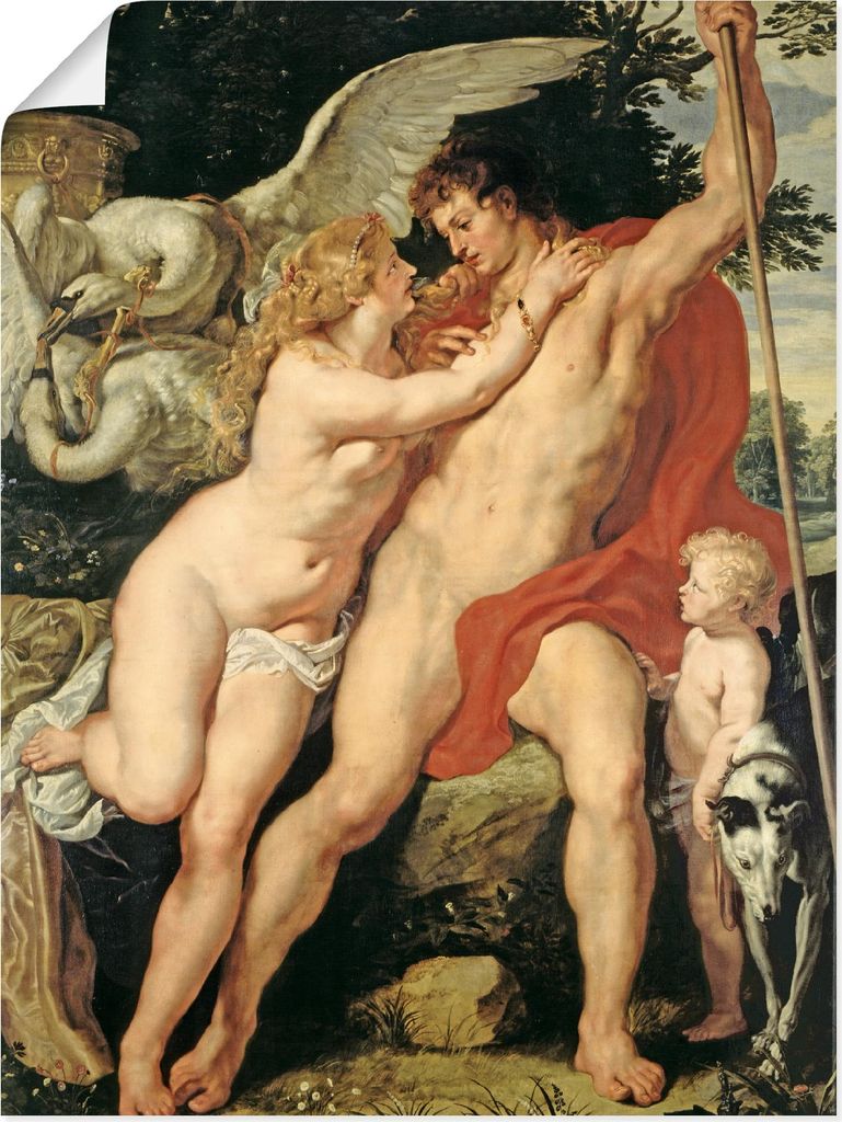 ARTland Poster Venus und Adonis. Um 1610 Größe: 45x60 cm