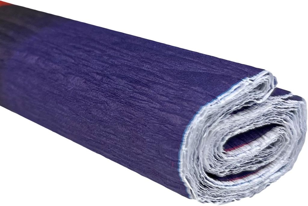 Packung Krepppapier 50 x 200 mm, Regenbogenfarben, 10 Rollen – TYMOS
